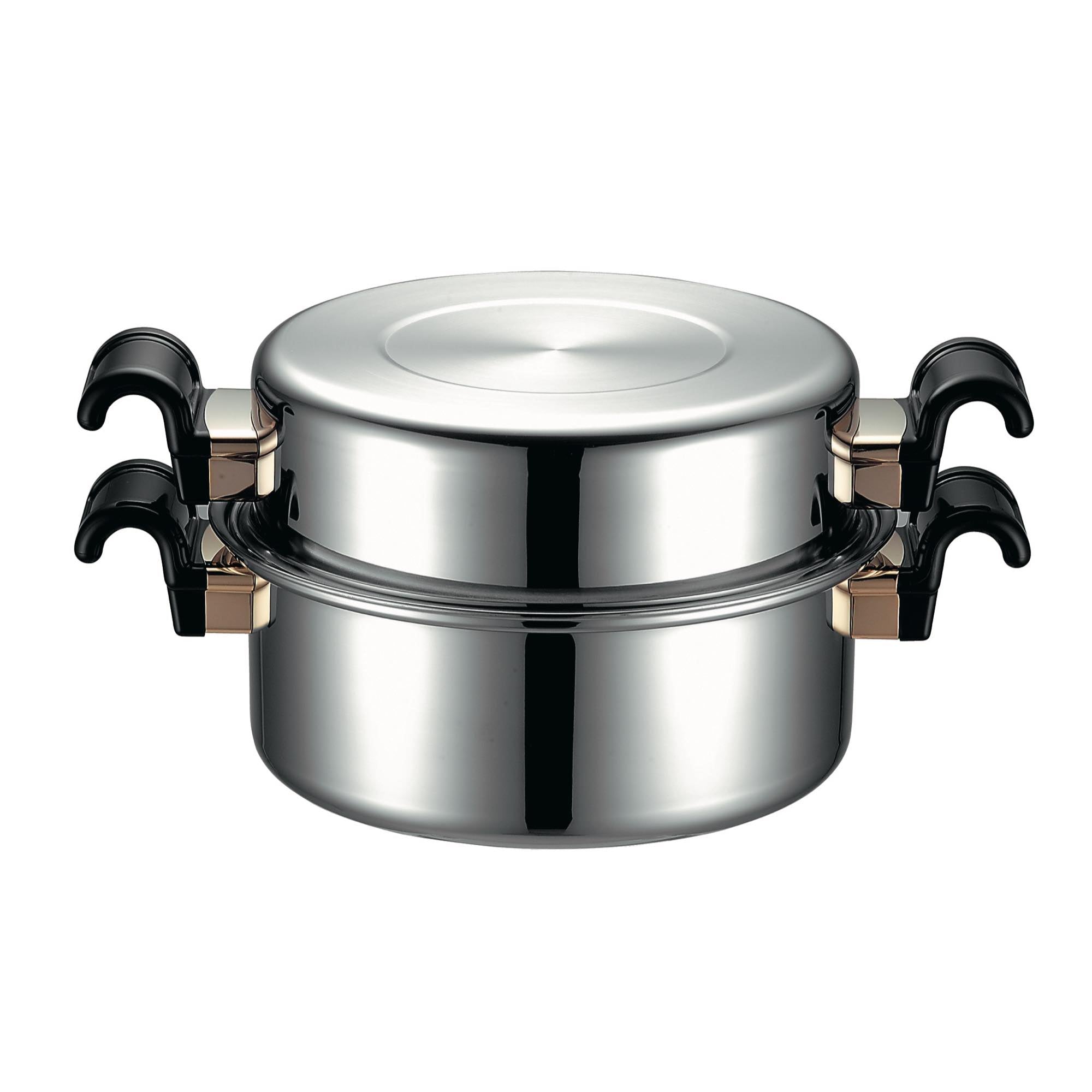 両手鍋ドームカバー付（7層鋼クラッド）