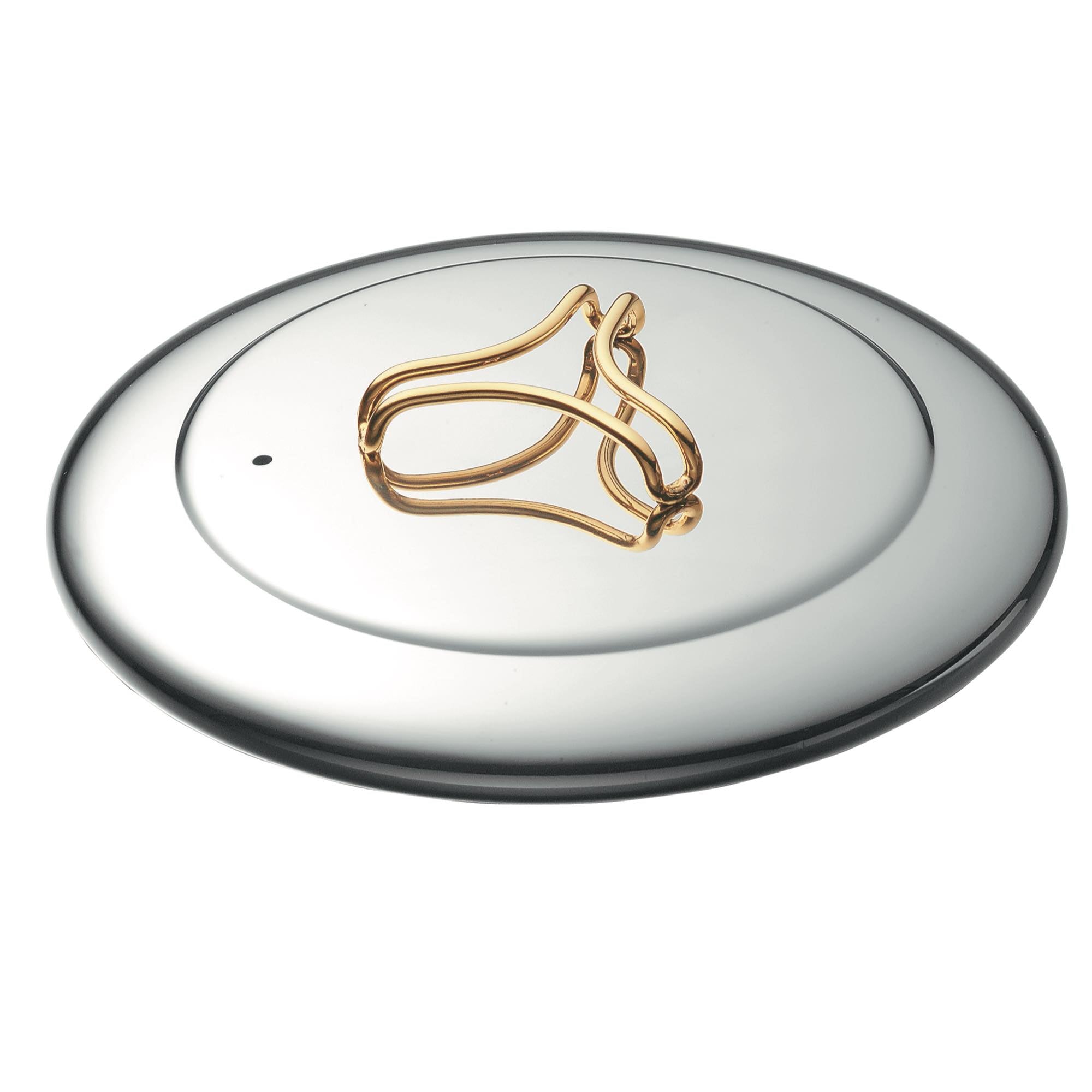 しゃぶしゃぶ鍋 蓋（ツマミ金仕上）