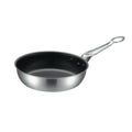 Deep frying pan (double-layered stainless steel clad) 