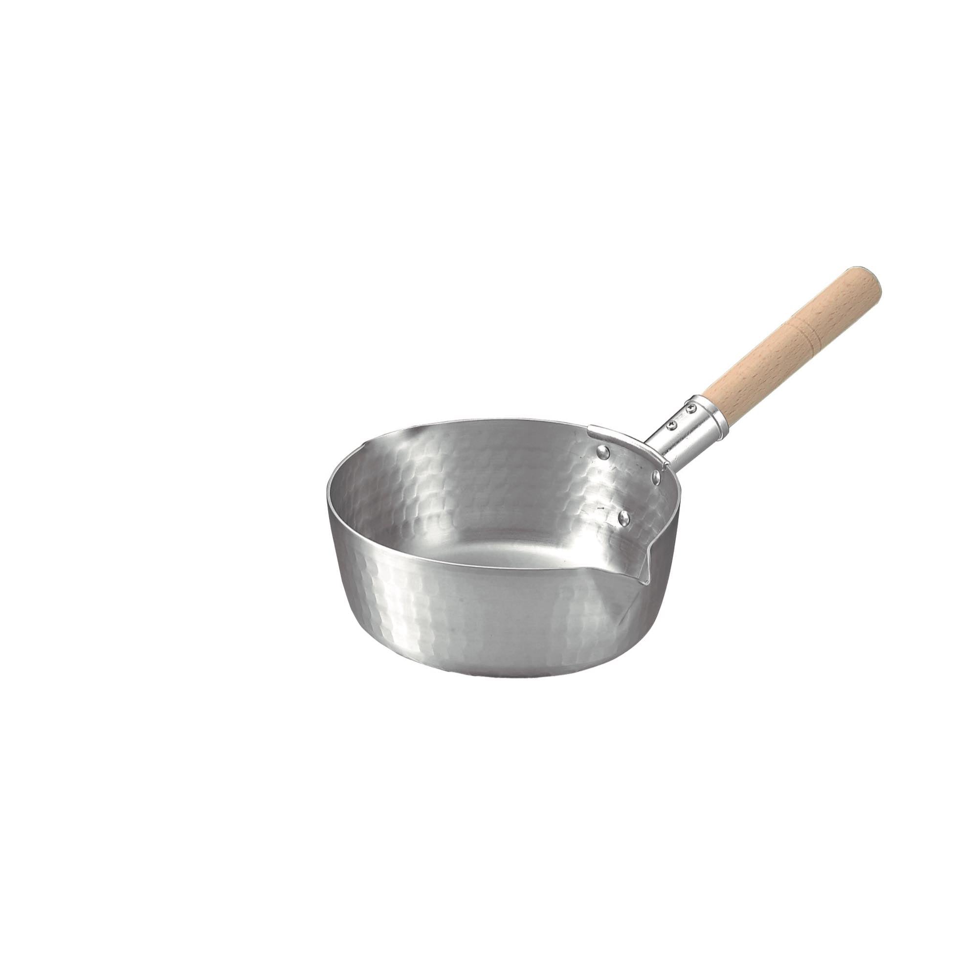 雪平鍋 カラス口右手用（アルミ製）