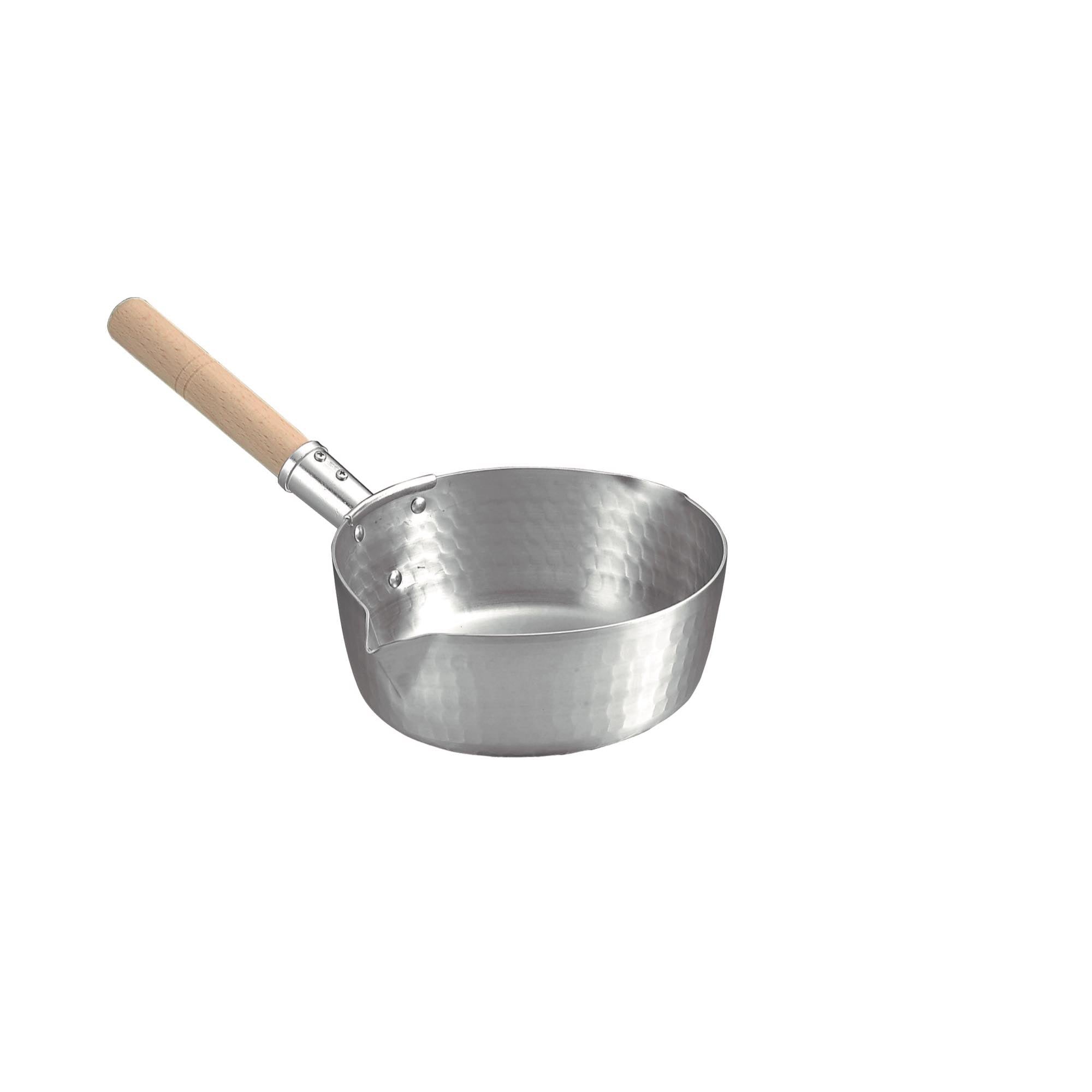 雪平鍋 カラス口左手用（アルミ製）