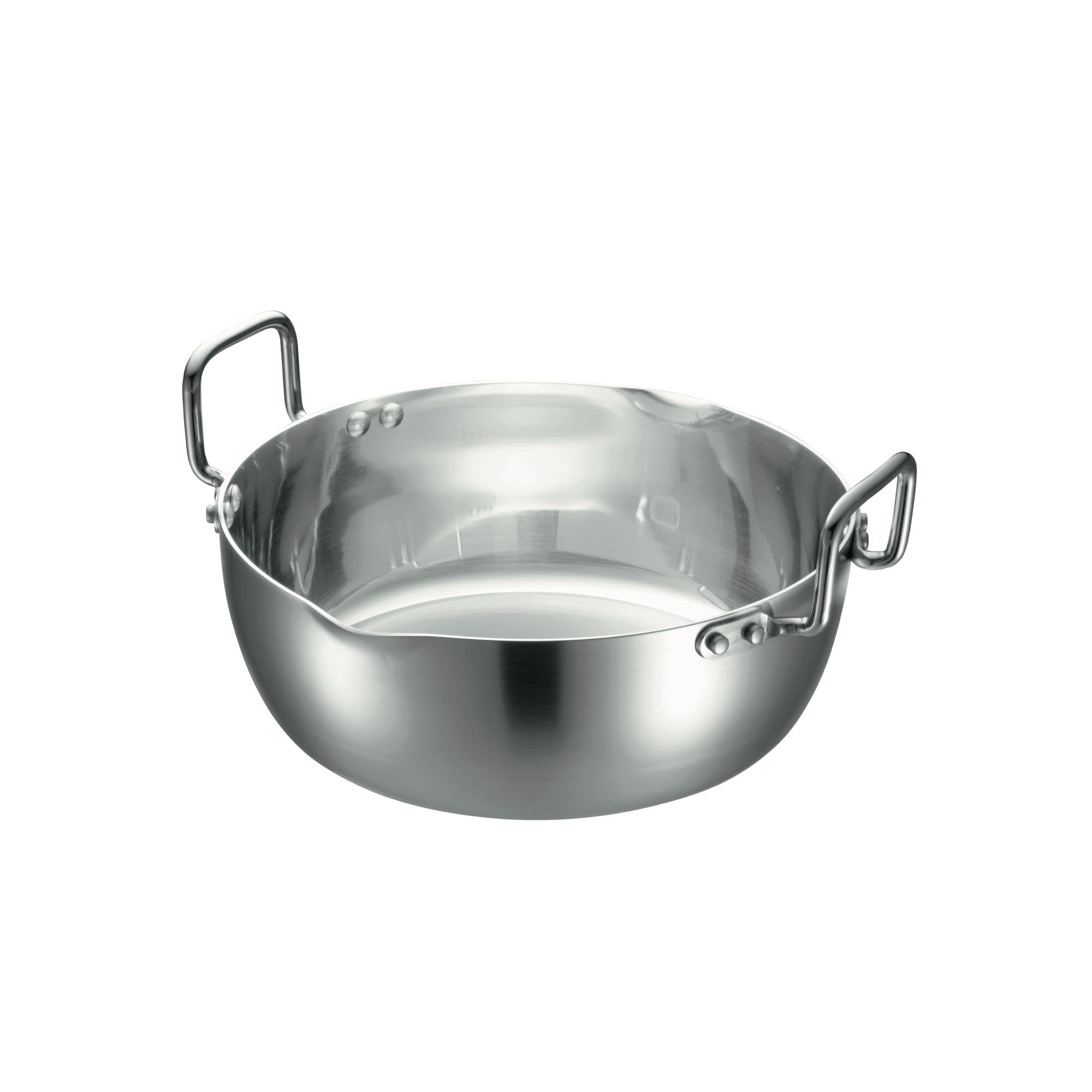 本間製作所　クラッド鋼　両手行平鍋　27cm 仔犬印 両手行平鍋（3層鋼クラッド） – 株式会社本間製作所