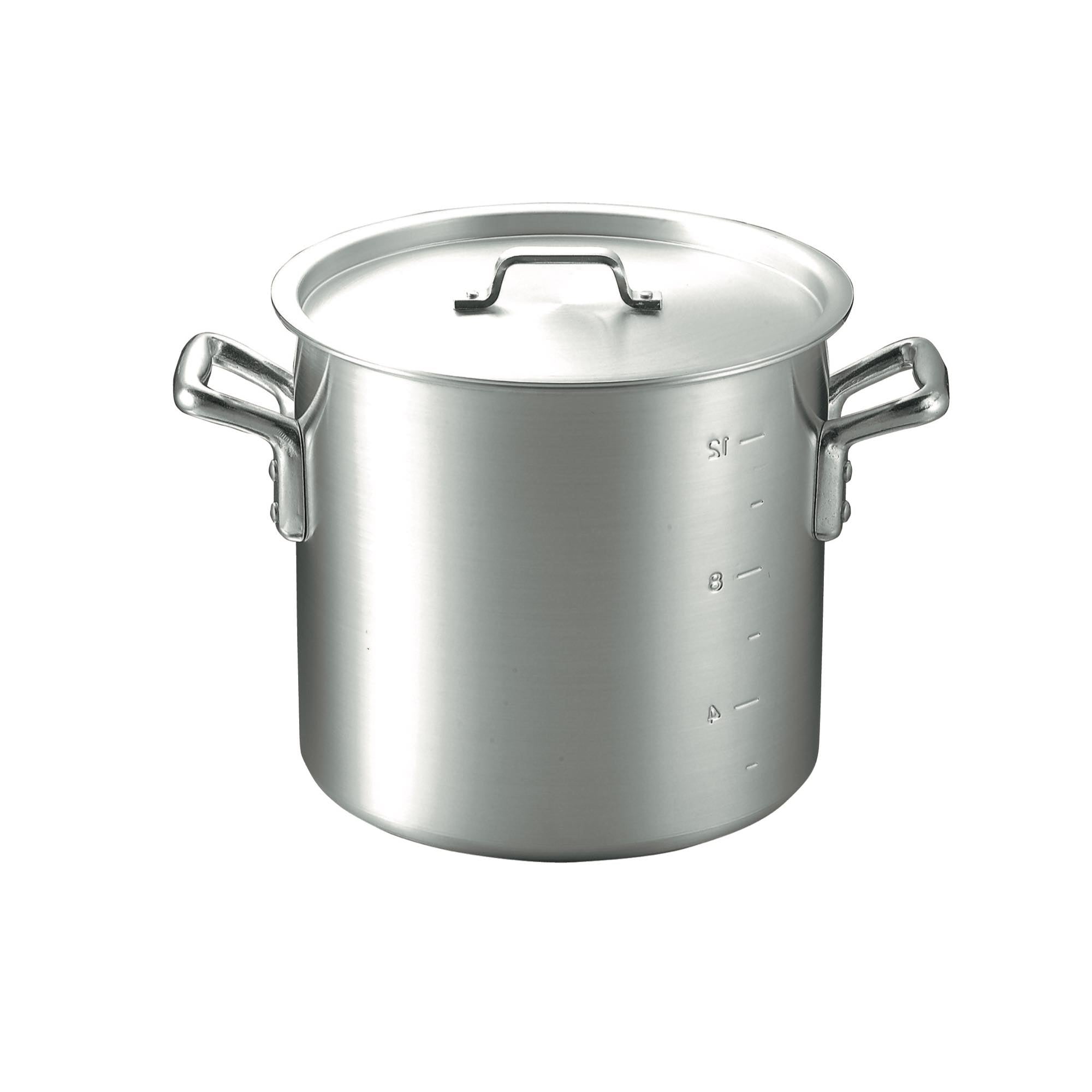 寸胴鍋 超厚底 目盛付（アルミ製）