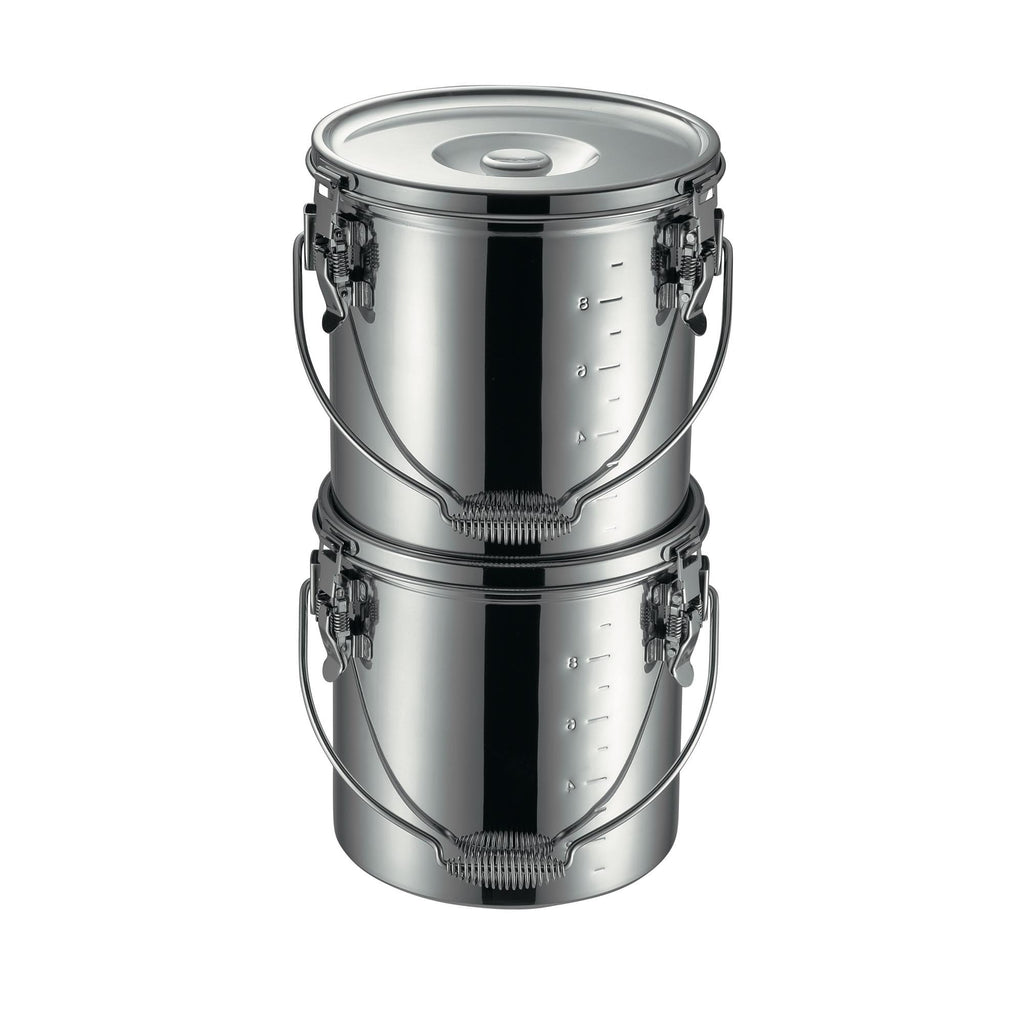 スタッキング丸型給食缶