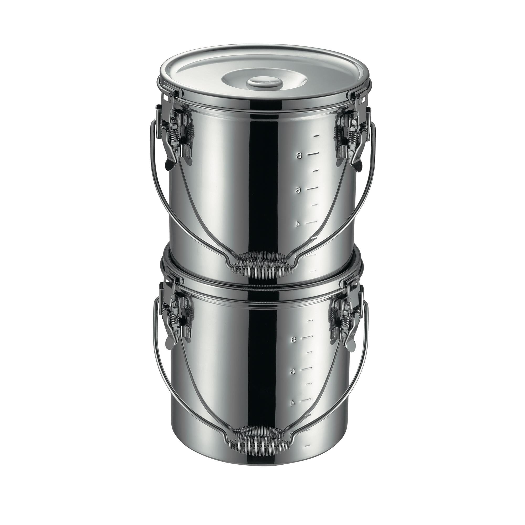 スタッキング丸型給食缶